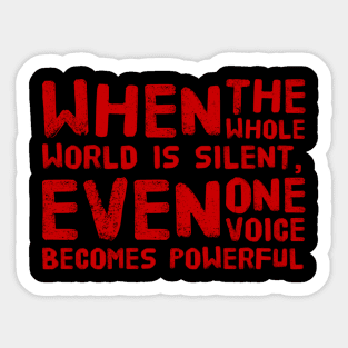 One voice Sticker